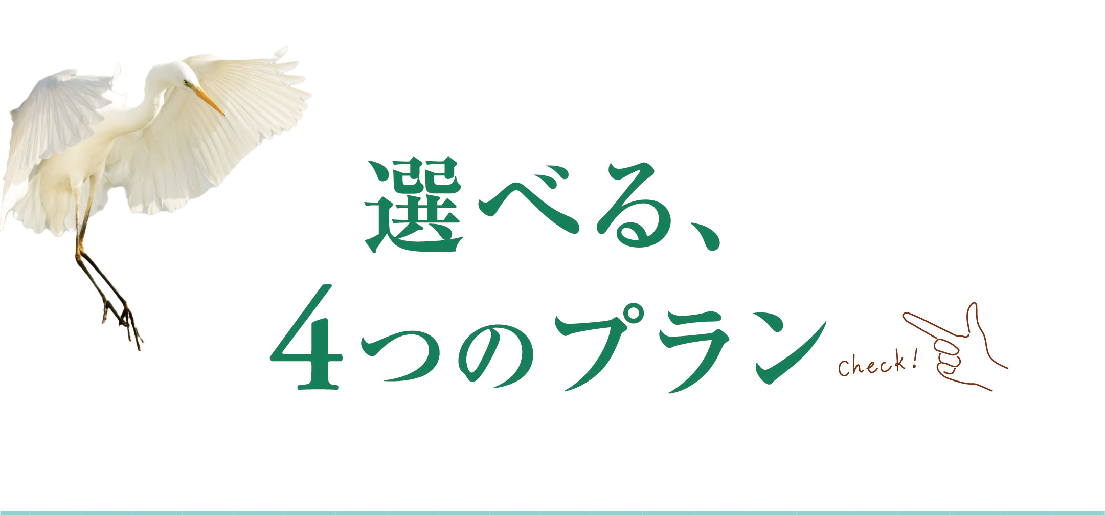 選べる、4つのプラン